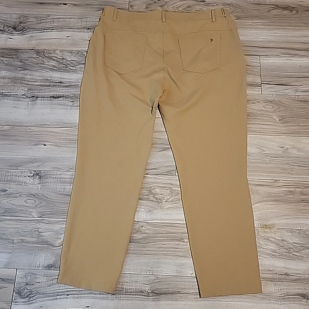 Public Rec Pants Mens 40/30 Tan Athletic Performance‎ Stretch Golf Pockets